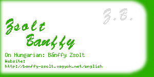 zsolt banffy business card